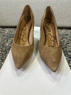 Sam Edelman Tan Suede Pointed Toe Pumps
